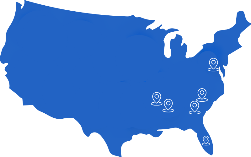 USA Map Atlantic Cargo Trailers